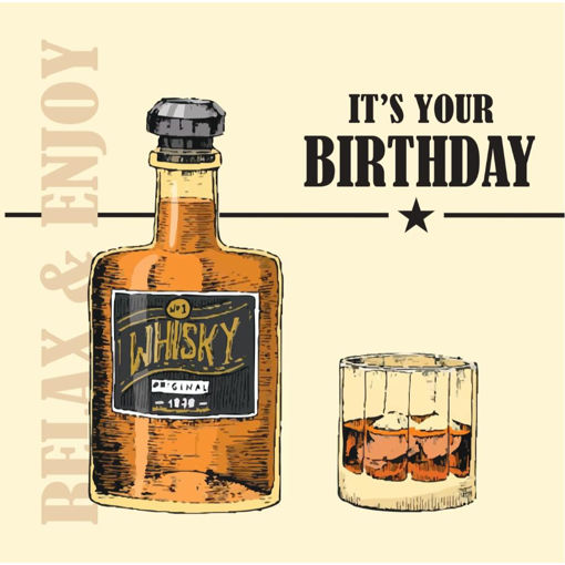 Picture of BOSS HAPPY BIRTHDAY CARD WHISKEY